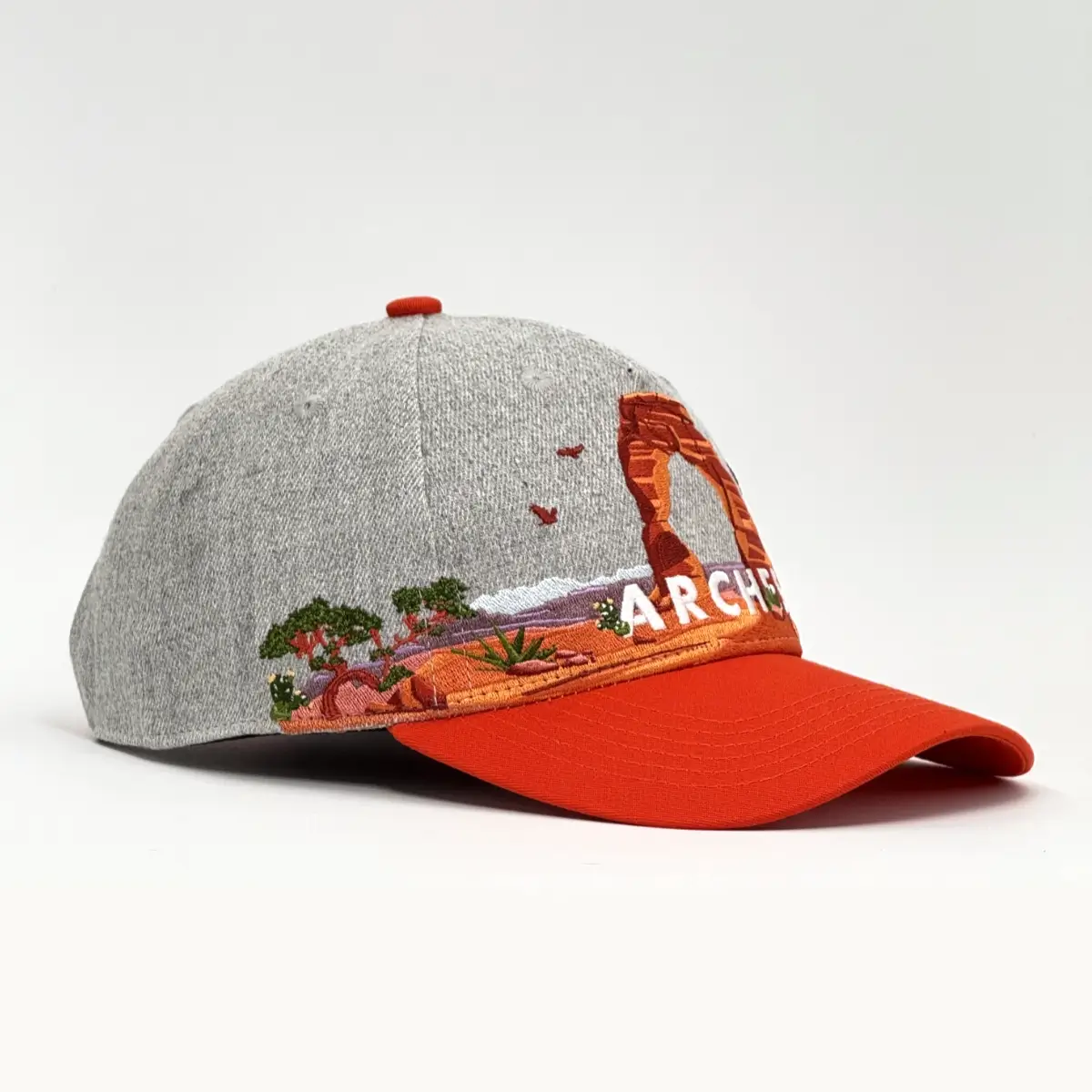 Front-right photo of embroidered Arches National Park Hat