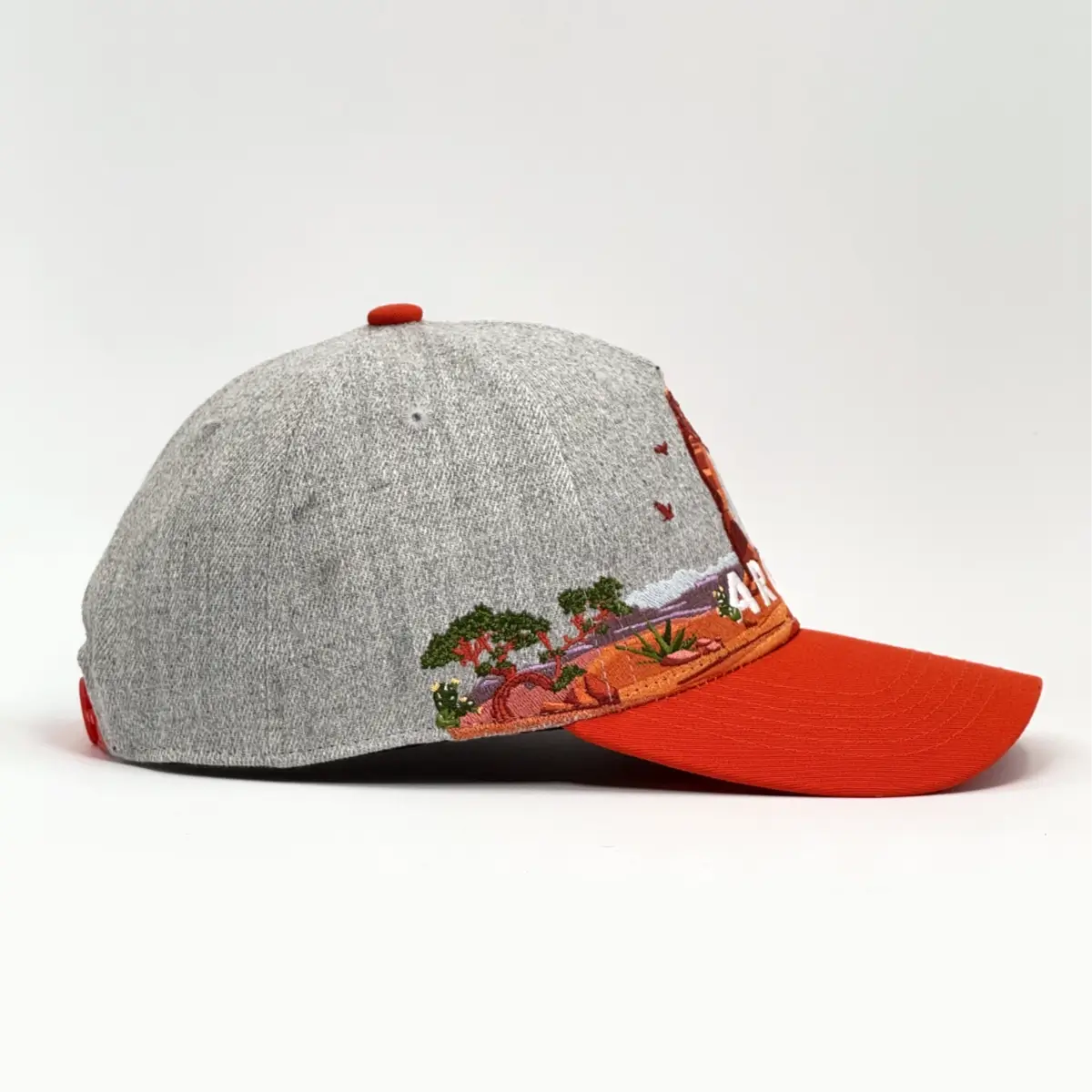 Right photo of embroidered Arches National Park Hat