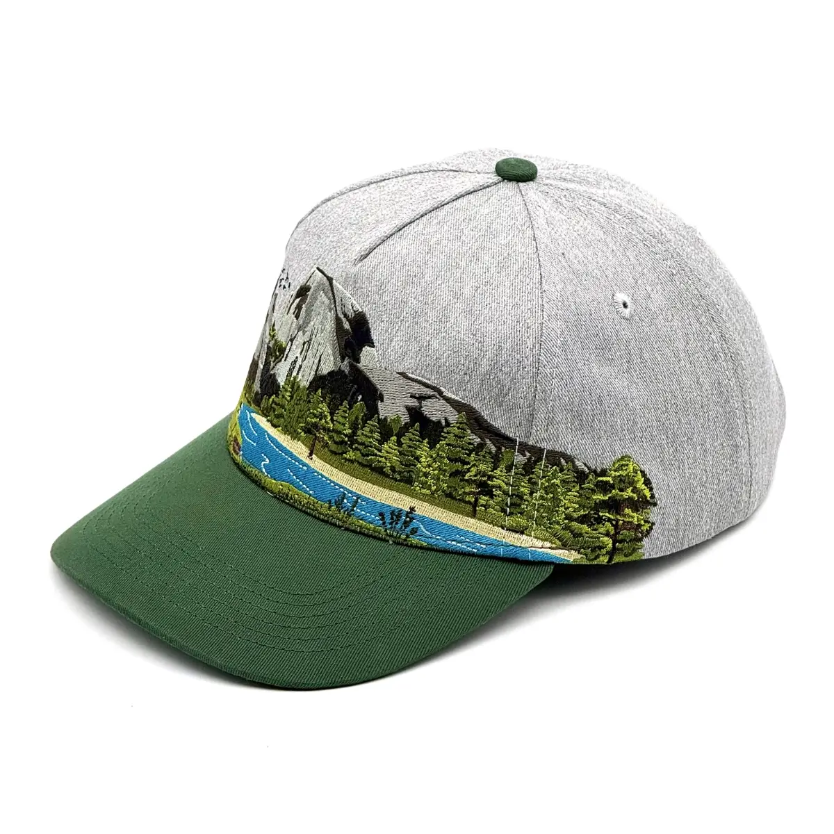 Front-left photo of embroidered Yosemite National Park Hat